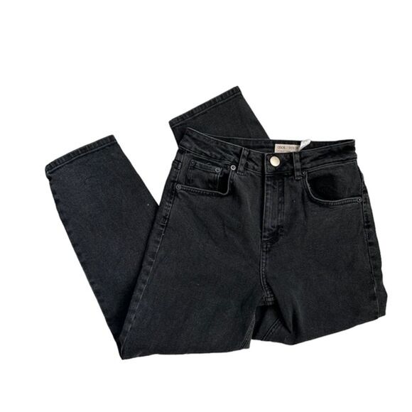 ASOS Farleigh High Rise Slim Fit Washed Black Jeans size 26 - Picture 1 of 10